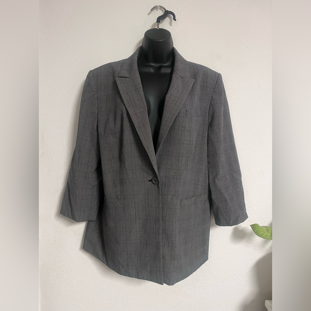 Worthington Checkered Blazer Jacket